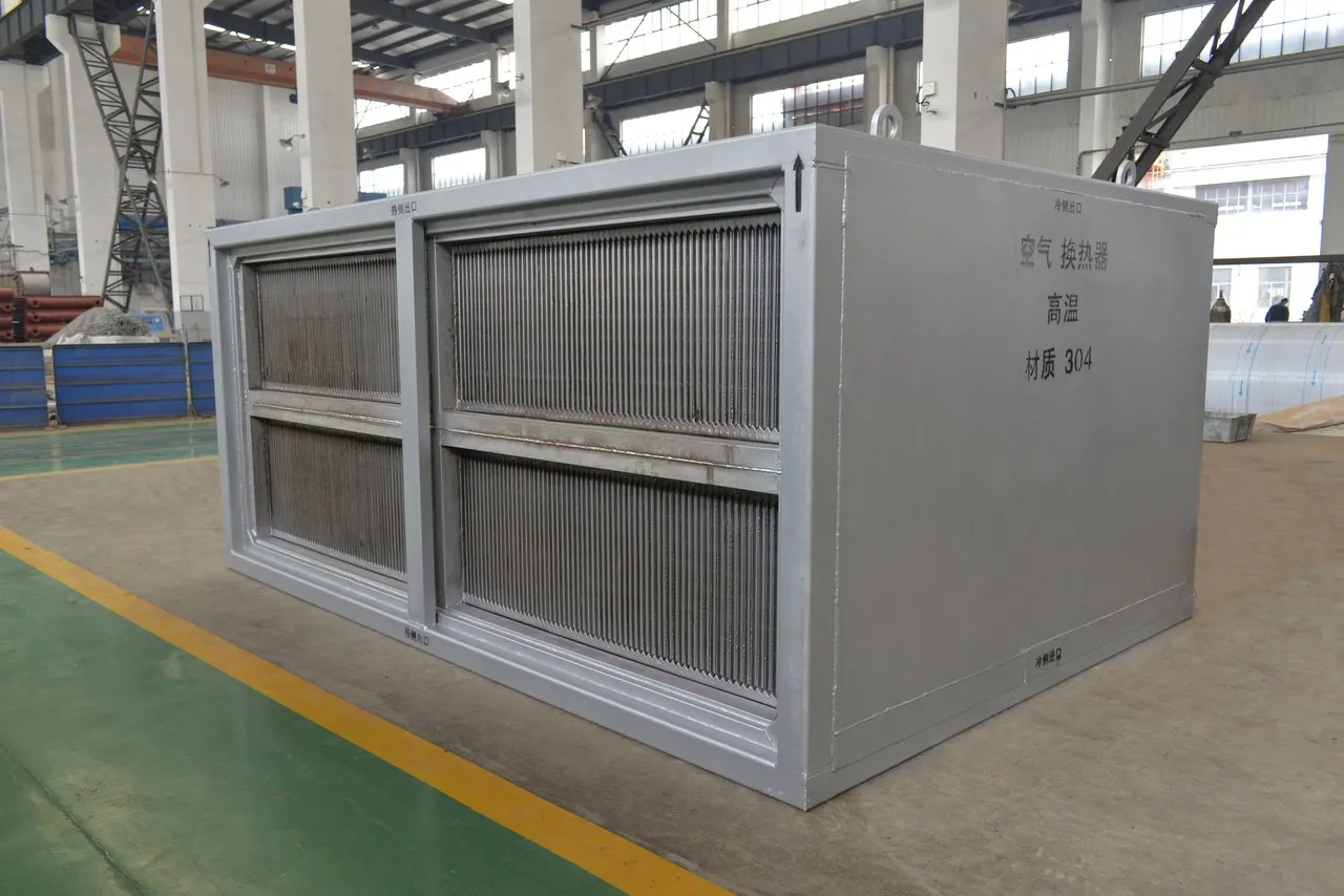SHPHE plate air preheater in the workshop