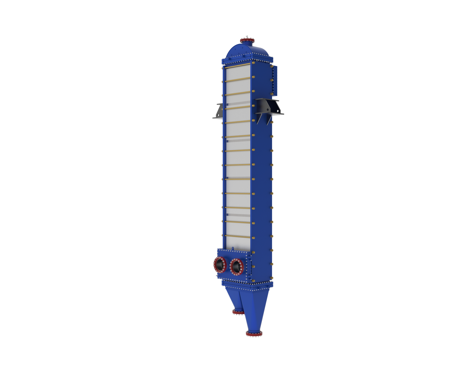 Wide Gap Welded Plate Heat Exchanger Structure